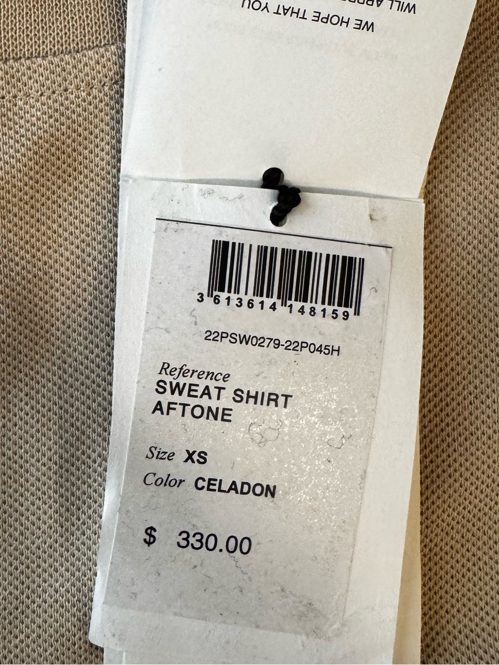 Isabel Marant Beige, Sage & Navy Logo Colorblock Crewneck - Picture 7 of 8